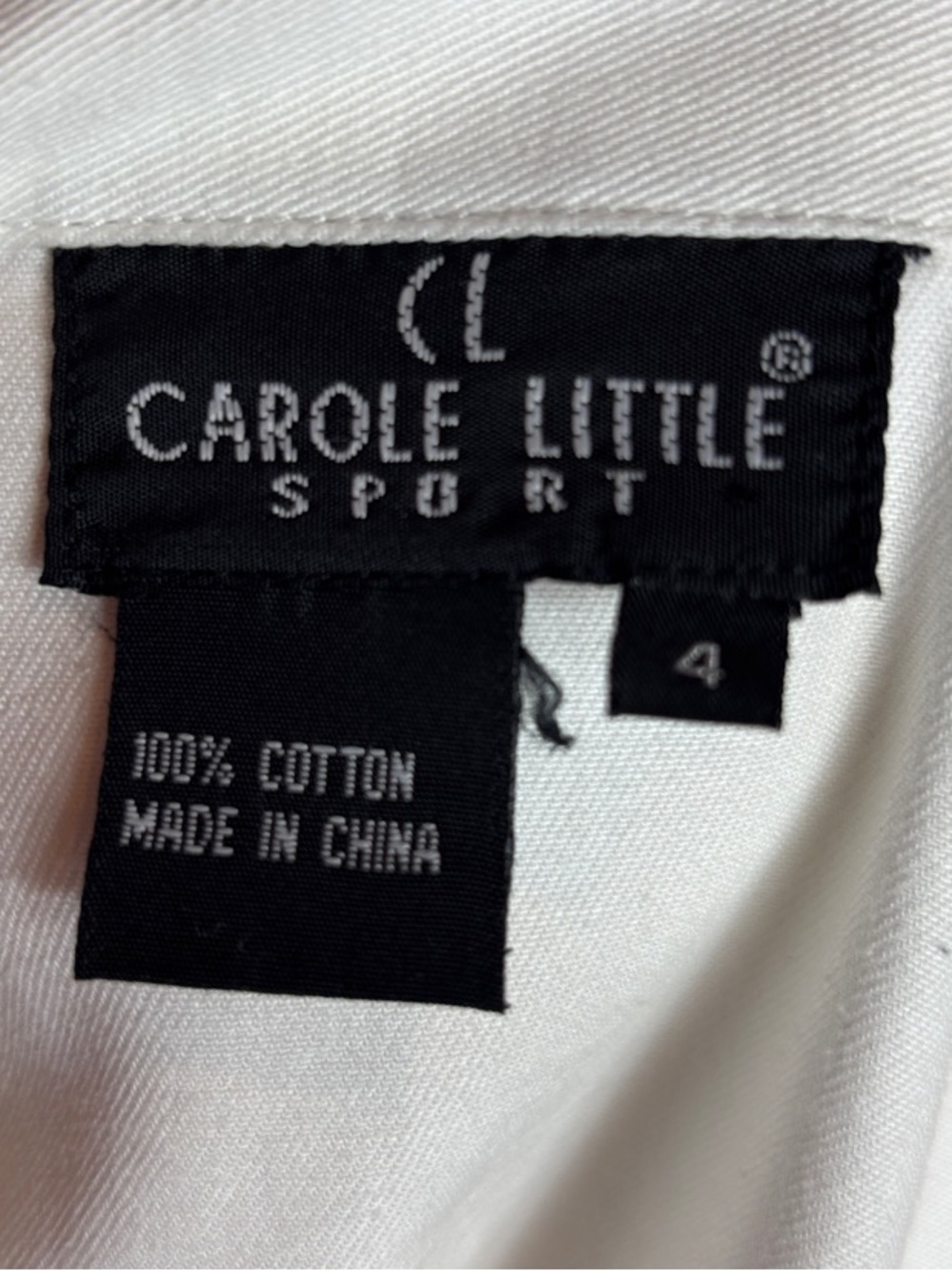 Carole Little Vintage White Denim Jacket with Floral Beaded Embroidery- Size 4 - Picture 2 of 6